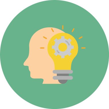 yaratıcı fikir simgesi, vektör illüstrasyonu