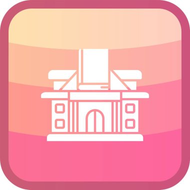 Bina inşaat simgesi, karikatür tarzı