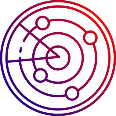 Eşsiz Pusula Vektör Satırı Simgesi