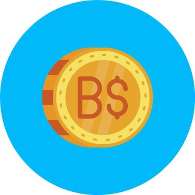 vektör yazı tura düz simgesi