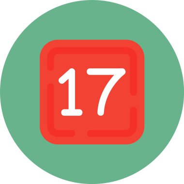 7 numaralı vektör simgesi