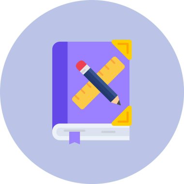 Kalem. Web simgesi basit illüstrasyon