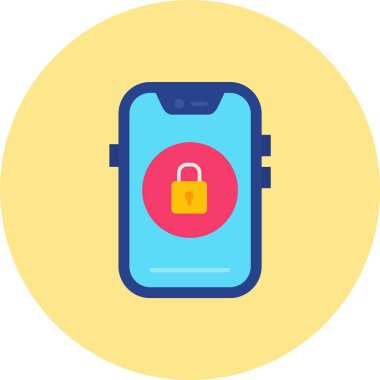 Akıllı telefon. Web simgesi basit illüstrasyon