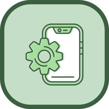 Çizgi çember vektör simgeleri dizayn ediliyor