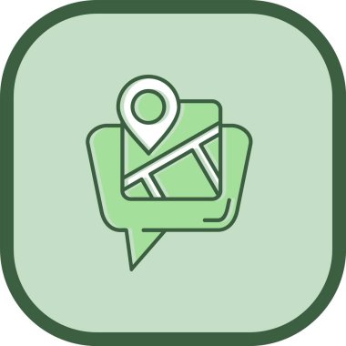 Konum Gradyan Vektör Simgesi Tasarımı