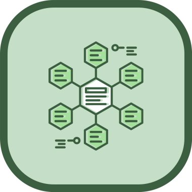 DNA simgesi, vektör illüstrasyonu