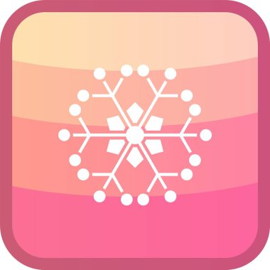 güzel kar tanesi vektör simgesi