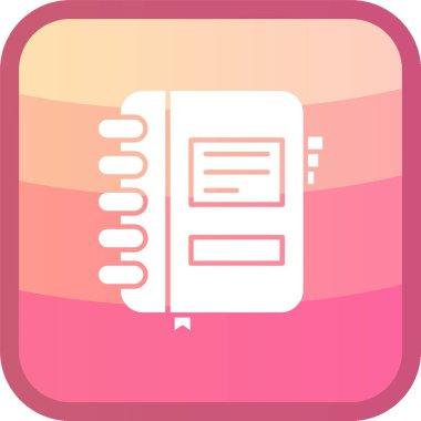 belge web simgesi vektör illüstrasyonu