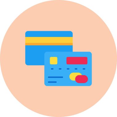 vektör kredi kartı ico