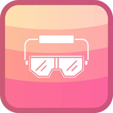 gözlük ikonu vektör illüstrasyonu