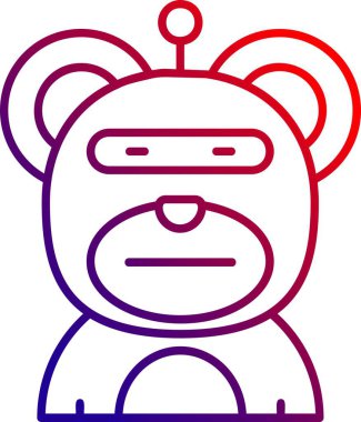 Kafası ve sakalı olan bir adamın vektör simgesi