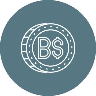 Benzersiz para vektör simgesi