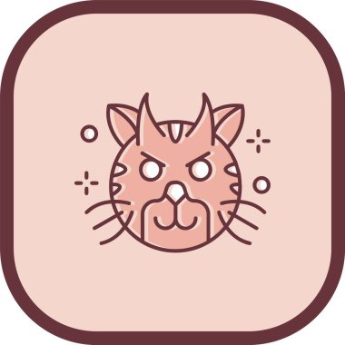 Şirin bir çizgi film karakterinin vektör çizimi