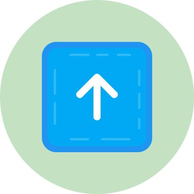 Yön oku. Web simgesi basit illüstrasyon