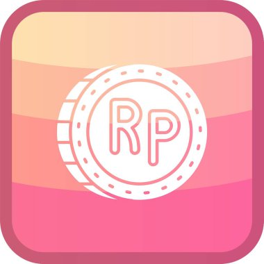 Bir simgenin tek bir vektör illüstrasyonu