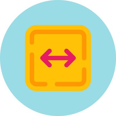 Ok. Web simgesi basit illüstrasyon