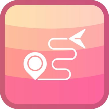 Benzersiz harita noktası vektör simgesi