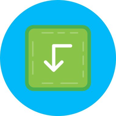 ok yönü ok simgesi doldurulmuş - taslak biçimi