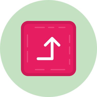 Ok. Web simgesi basit illüstrasyon