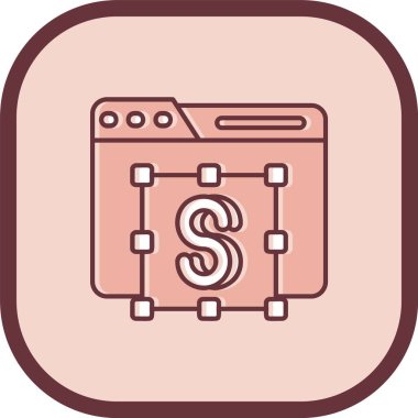 Seo simgesinin vektör illüstrasyonu