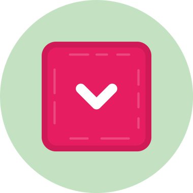 işaret simgesini işaretle, vektör illüstrasyonu