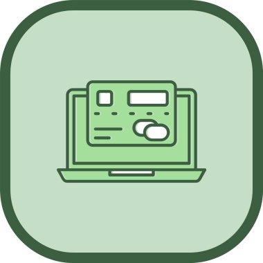 Eşsiz Yazıcı Vektör Satır Simgesi