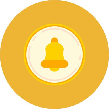 Bell Düz Çember Vektör Simgesi Tasarımı