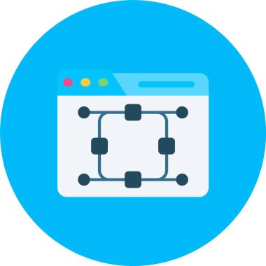 Ağ web simge vektör çizim