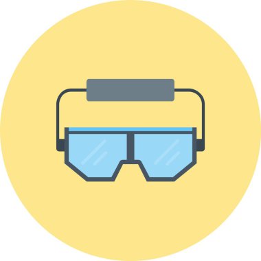 gözlük ikonu vektör illüstrasyonu