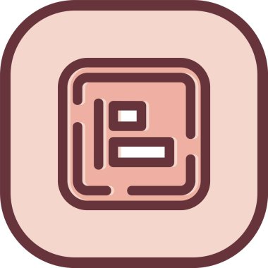 Modern yapı simgesinin vektör illüstrasyonu