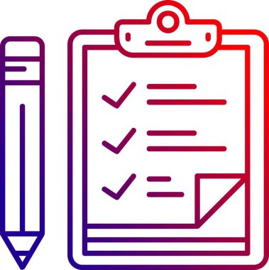 Kontrol listesi simgesi, özet biçimi