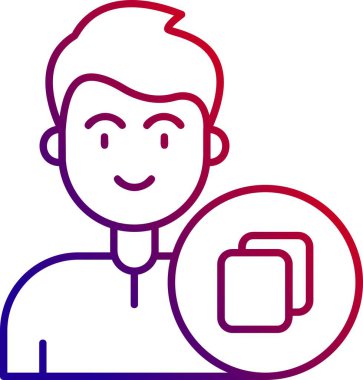 içki adam simgesi - taslak biçimi