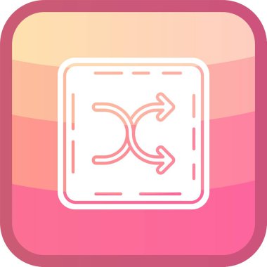 güzel yön ok çizgisi vektör simgesi