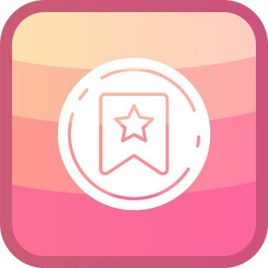 Eşsiz Yıldız Vektör Satırı Simgesi