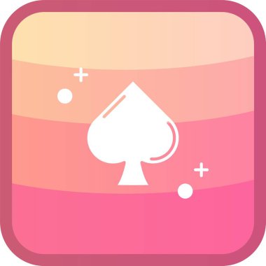 Kişisel ve ticari kullanım için poker vektör simgesi simgesi çizimi..