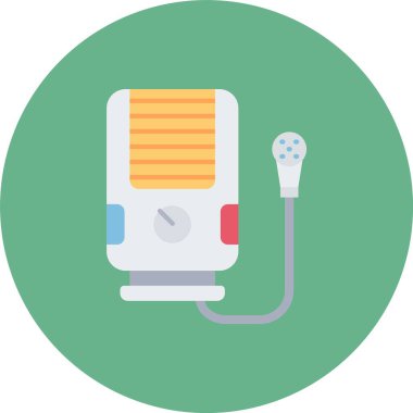 elektrikli ısıtıcı düz simgesi