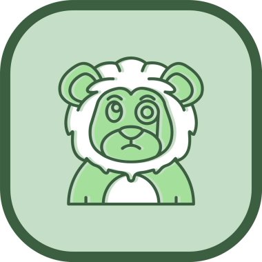 benzersiz maymun vektör çizgisi simgesi