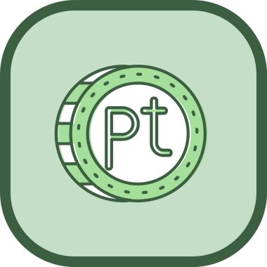 güzel para çizgisi vektör simgesi