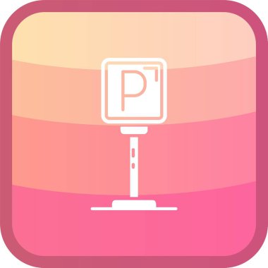 park simgesi basit düz resimleme