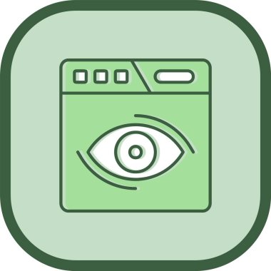 tarayıcı simgesi vektör illüstrasyonu