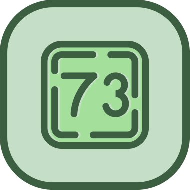 73 simge basit düz illüstrasyon