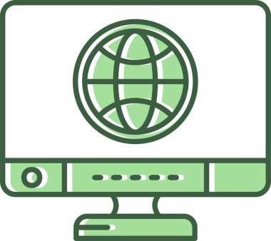 bilgisayar simgesi modern vektör illüstrasyonu