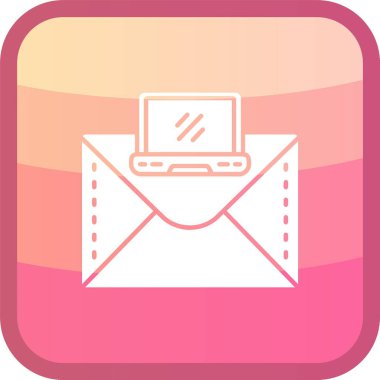 e-posta mektup vektör illüstrasyonu