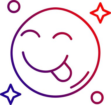 Yüz. Web simgesi basit illüstrasyon