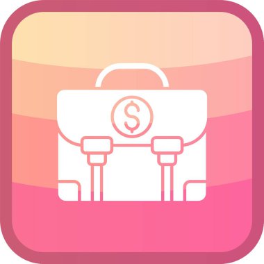 evrak çantası simgesi, vektör illüstrasyonu