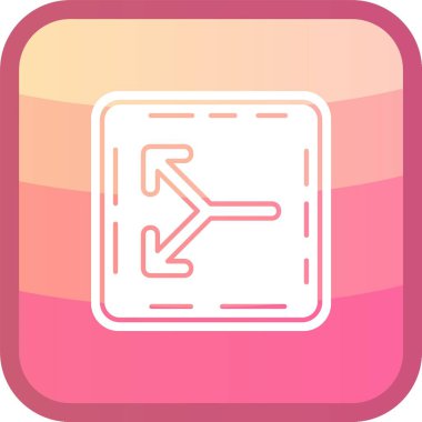 Eğilim biçimi izole edilmiş arkaplanda ok simgesi