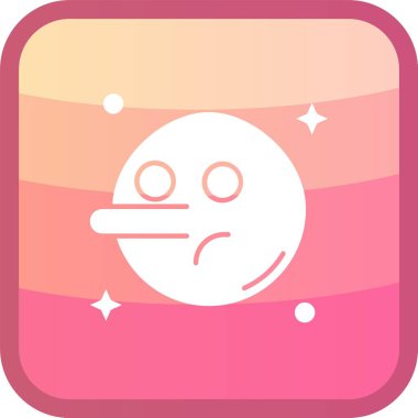 Şirin bir çizgi film simgesinin vektör çizimi