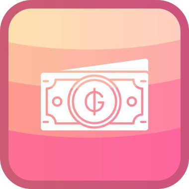 Dolar işareti vektör simgesi tasarımı