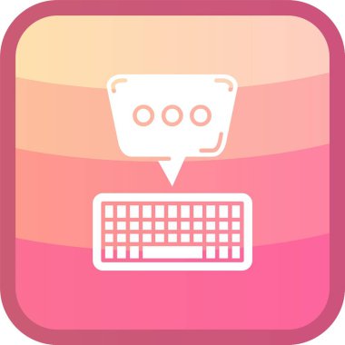 Web sohbet vektör simgesi