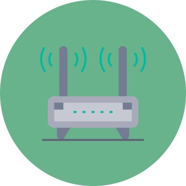 Yönlendirici. Web simgesi basit illüstrasyon